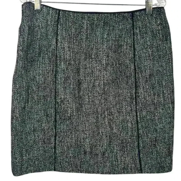 White House Black Market Women's Black Tweed Pencil Skirt Size 10 - Picture 4 of 8